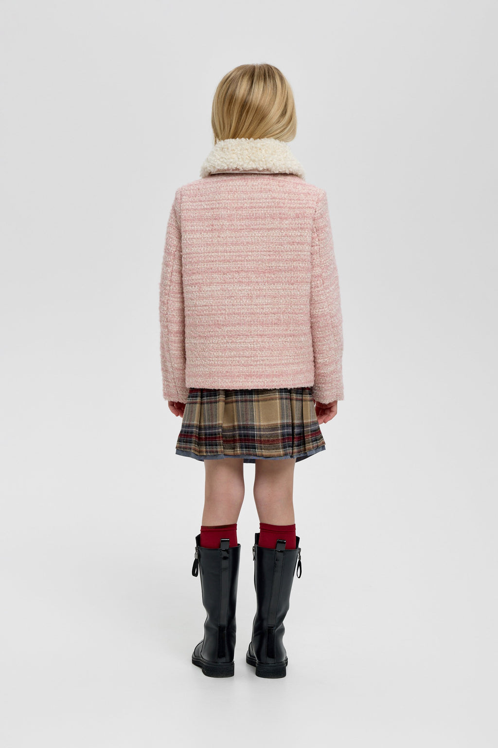 Pink Textured Jacket