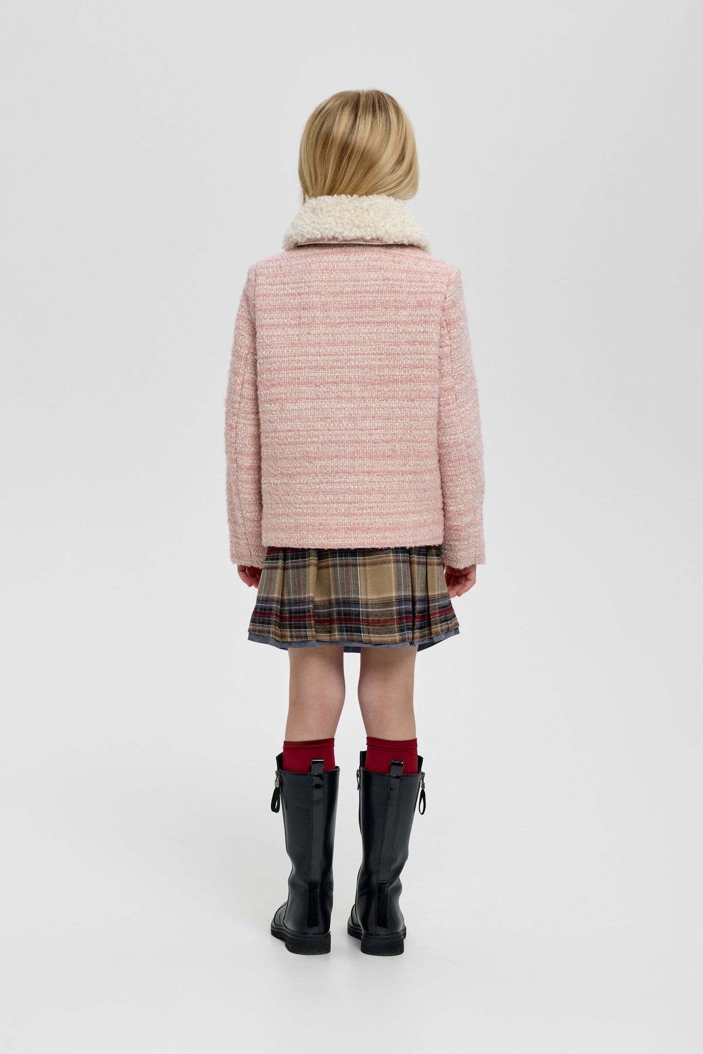 Pink Textured Jacket