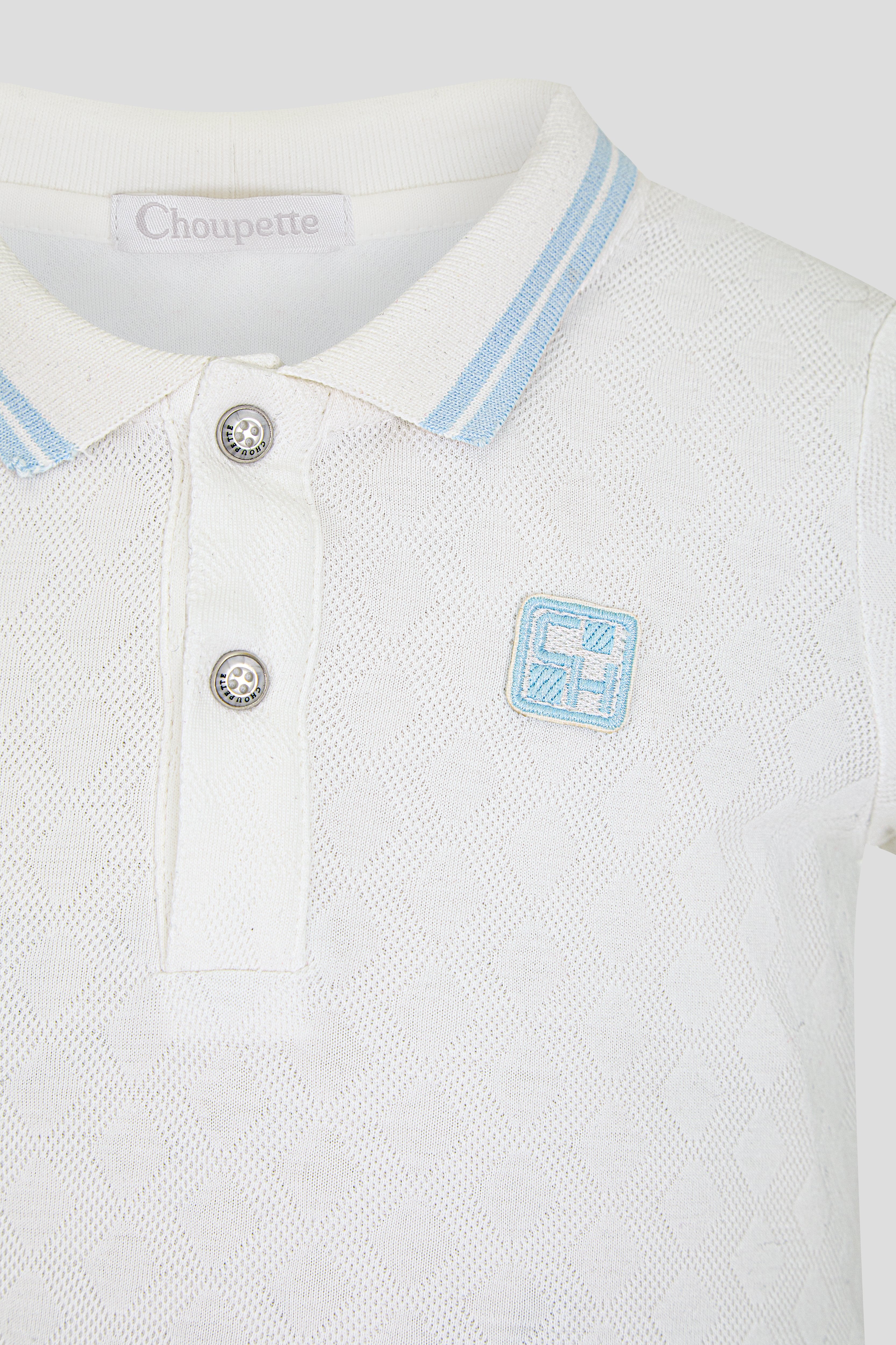 Polo t-shirt, ecru