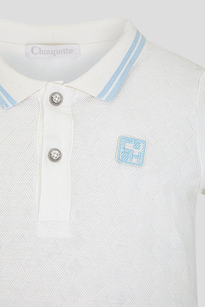 Polo t-shirt, ecru