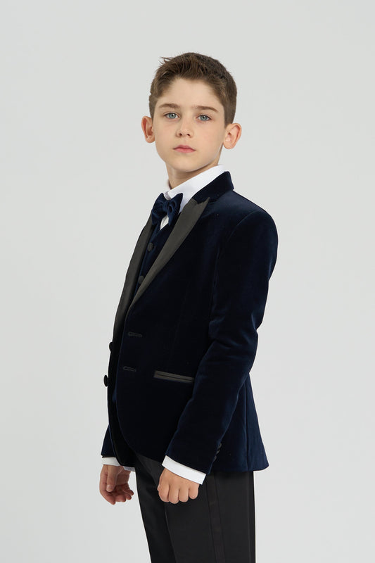 Elegant Velvet Tuxedo Blazer