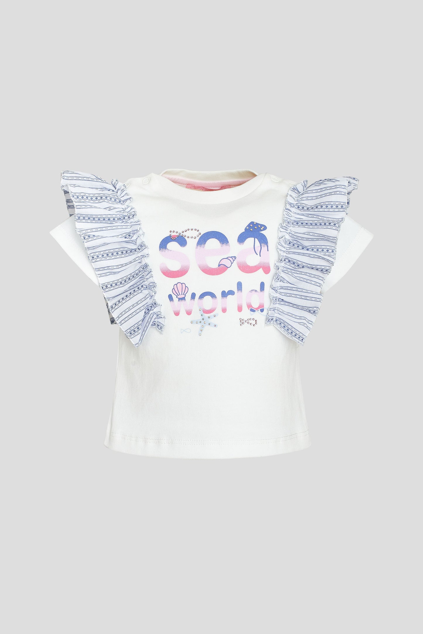 Frills Printed Blouse