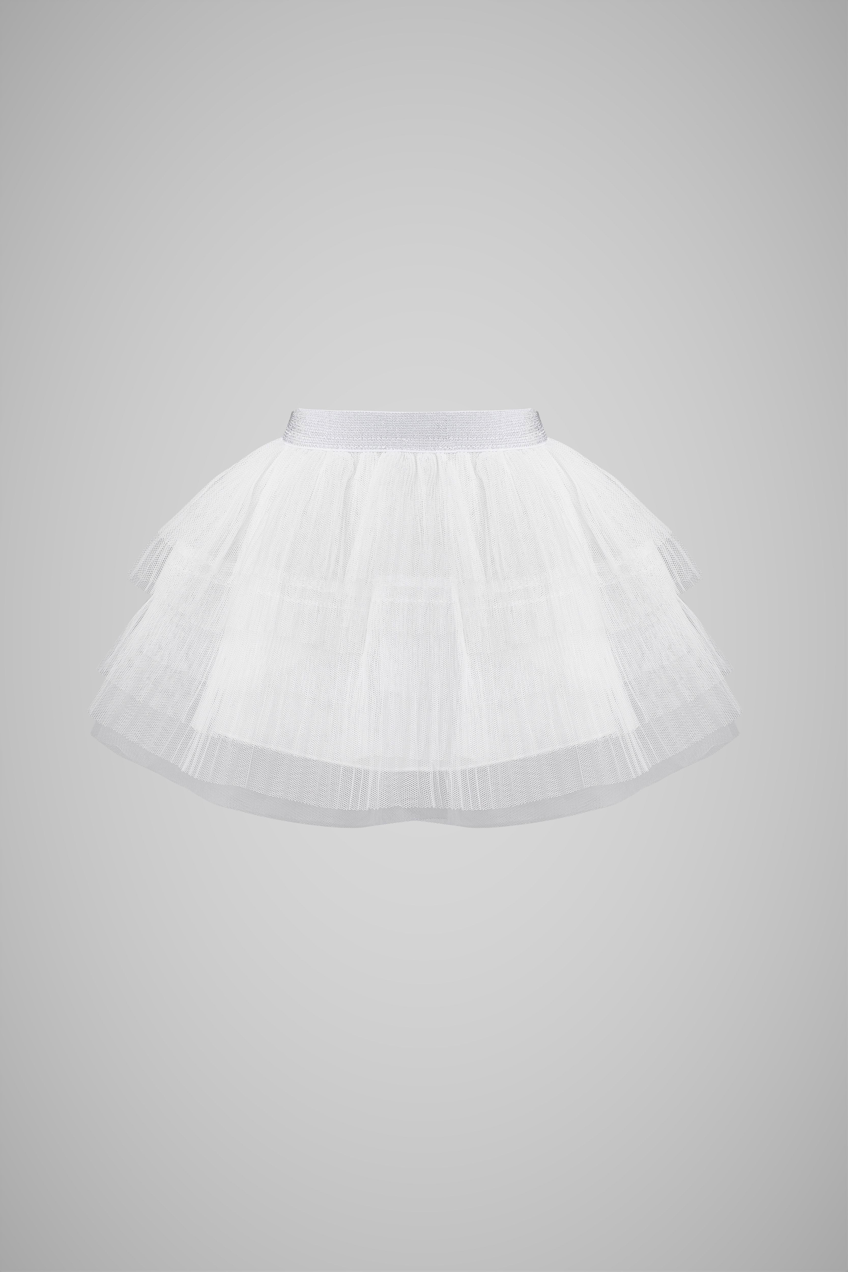 Multitiered Pleated Skirt
