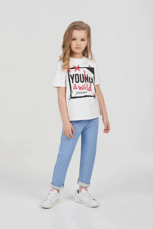 Soft Jeans with high waist