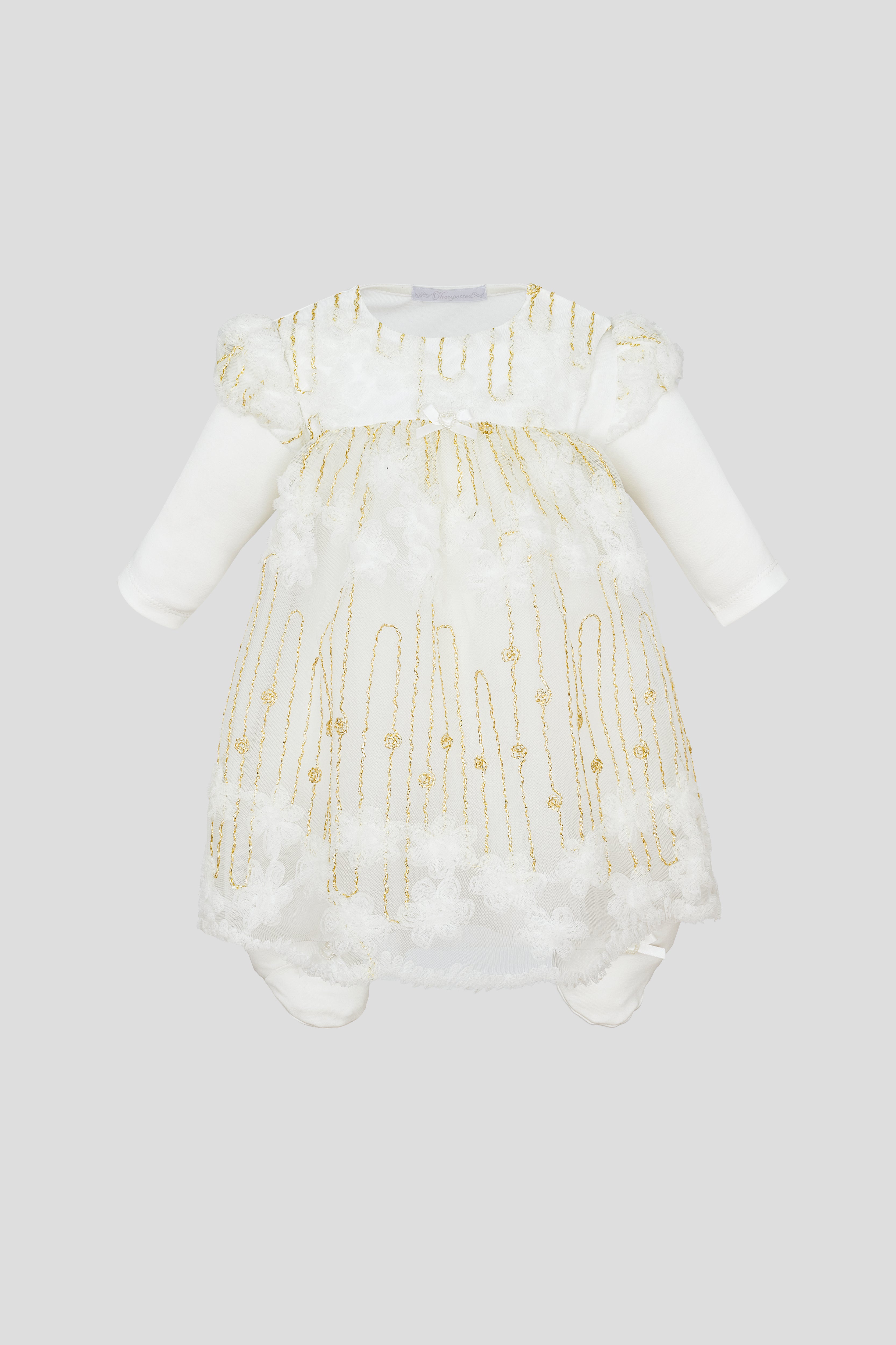 3D Flowers Decorated Smart Dress