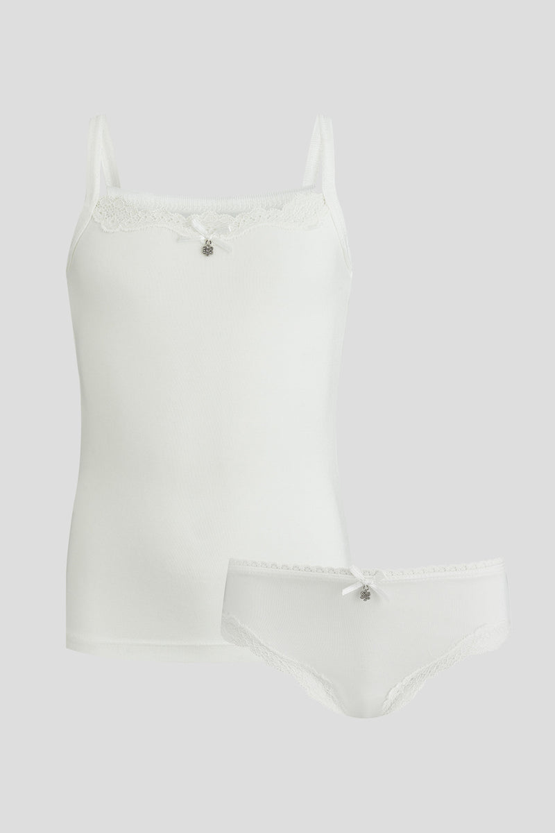 Undershirt and briefs for girls