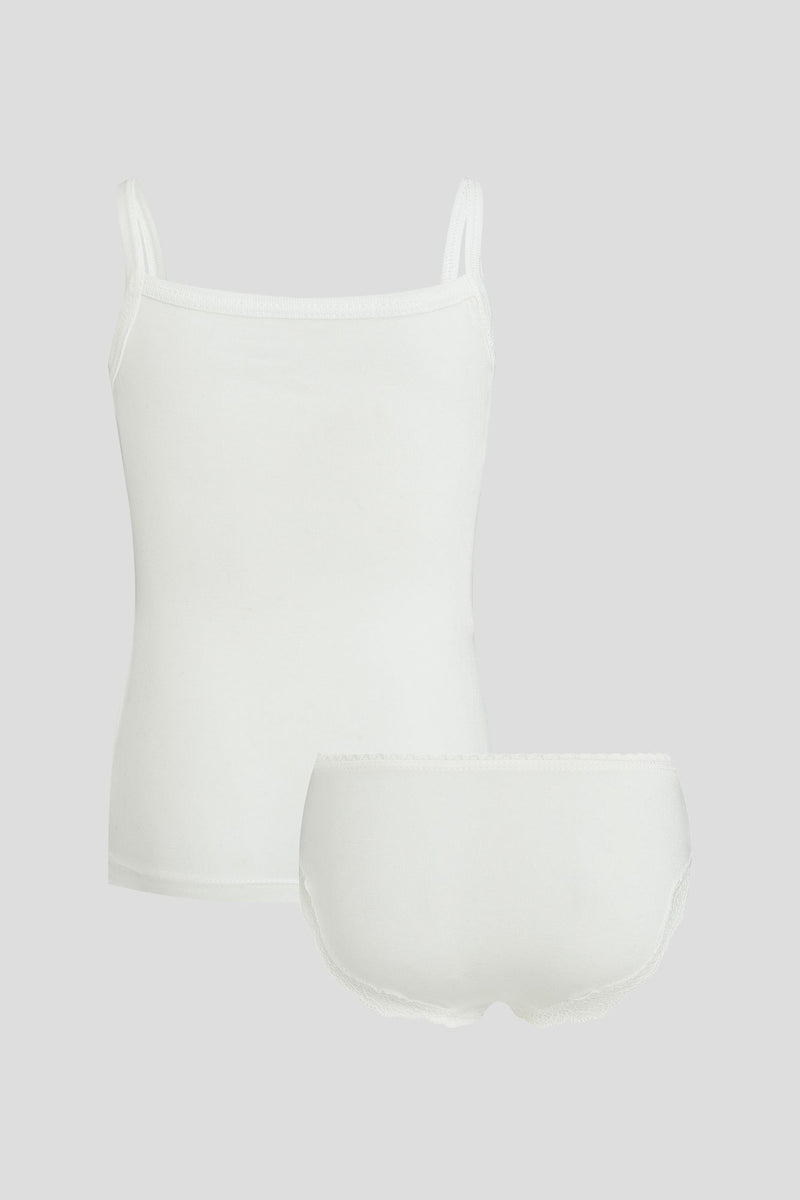 Undershirt and briefs for girls