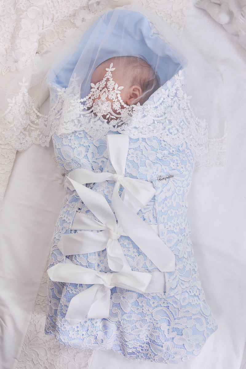 Lace Blanket, blue