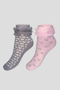Decorated Socks, 2 pairs