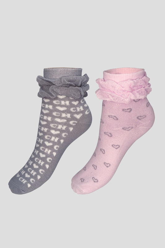 Decorated Socks, 2 pairs