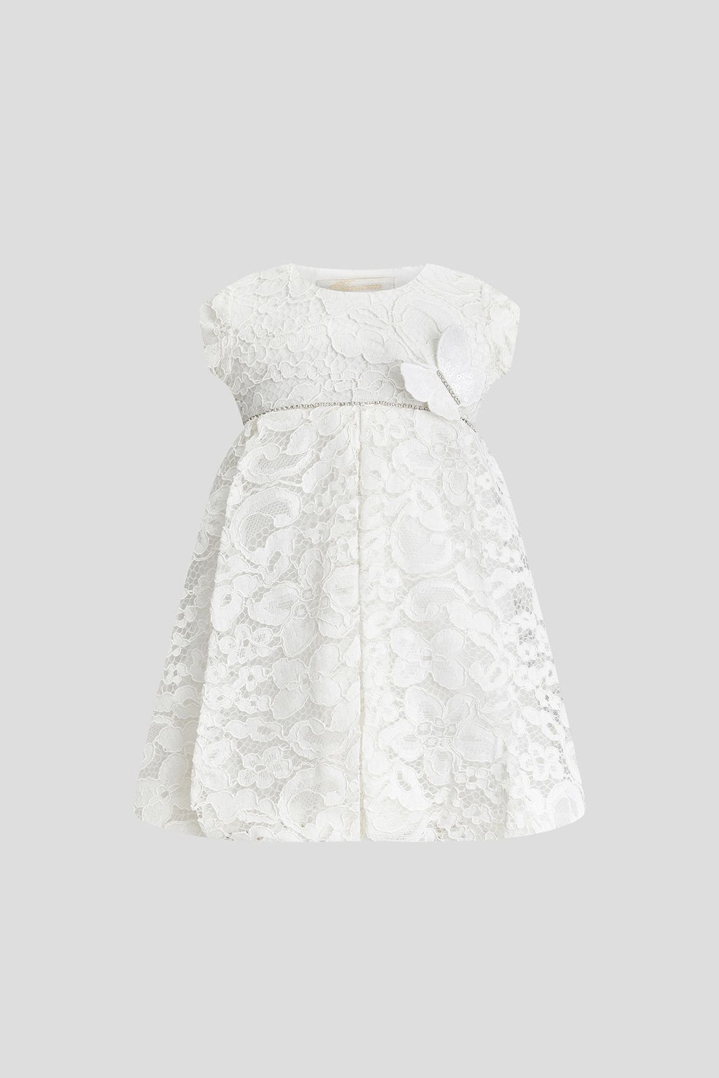 Lace Bodysuit Dress, ecru