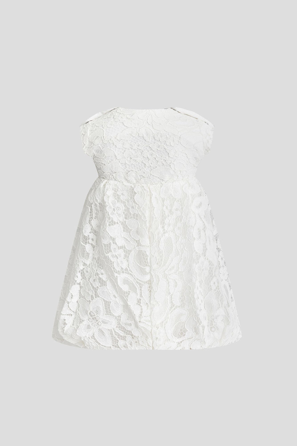 Lace Bodysuit Dress, ecru