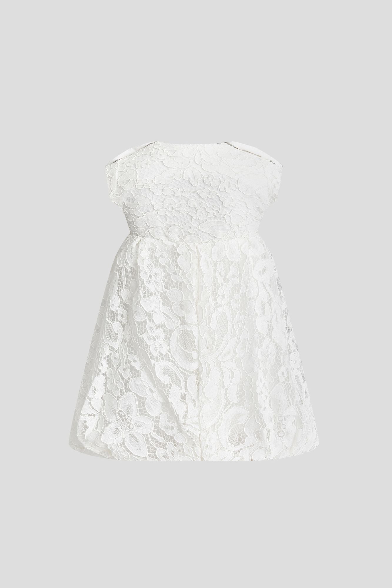 Lace Bodysuit Dress, ecru