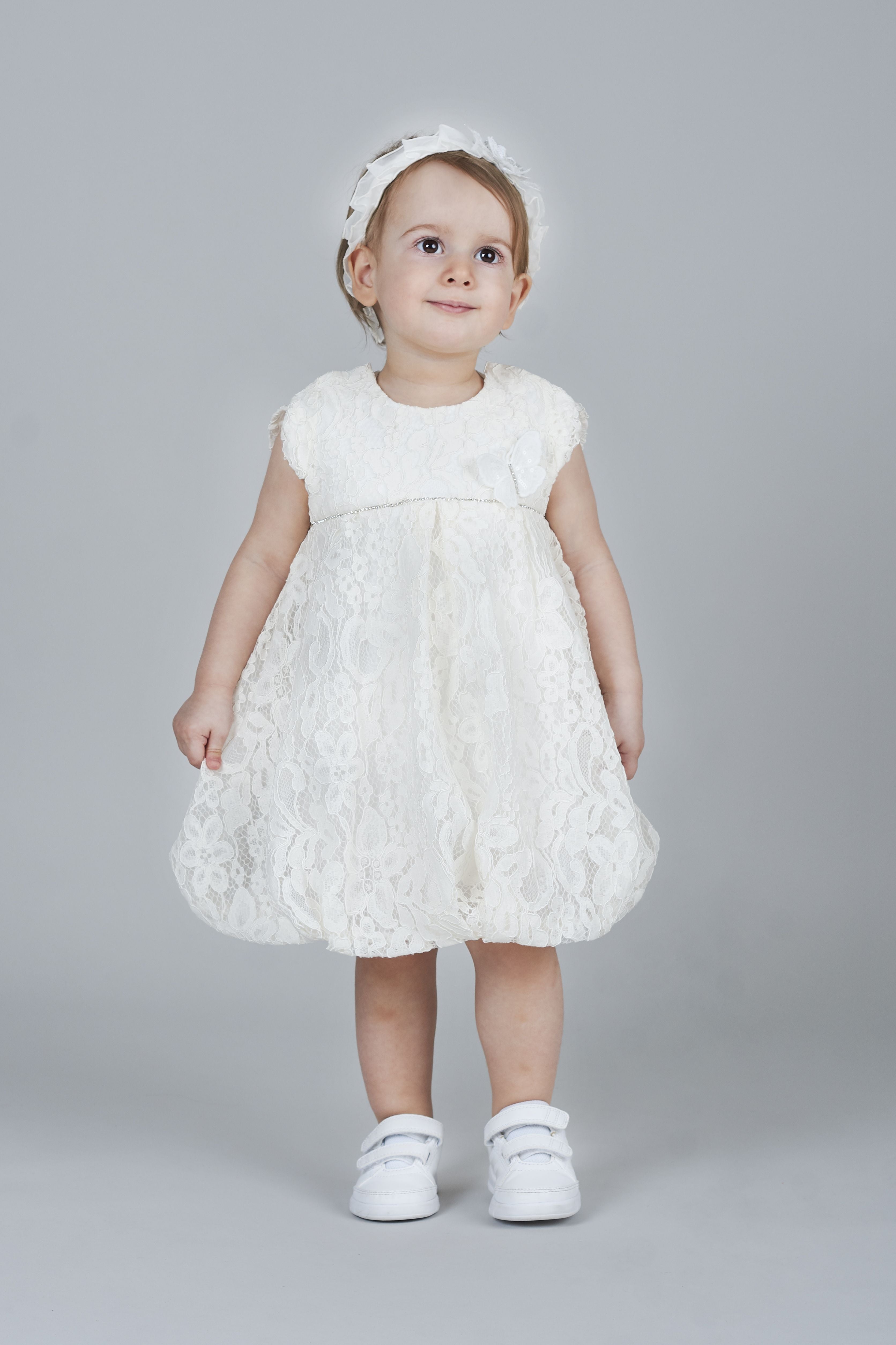 Lace Bodysuit Dress, ecru