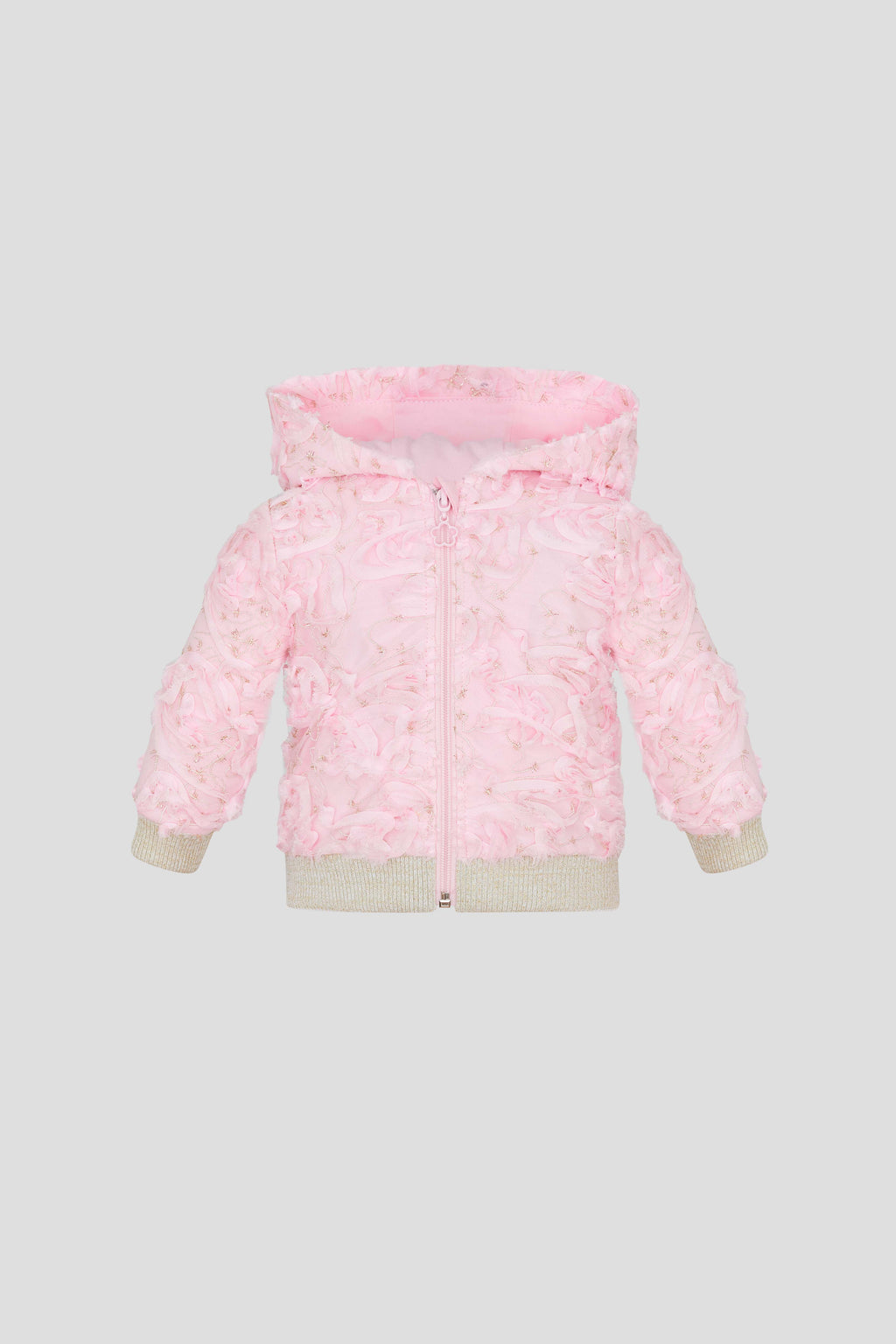 Lace Bomber Jacket, pink