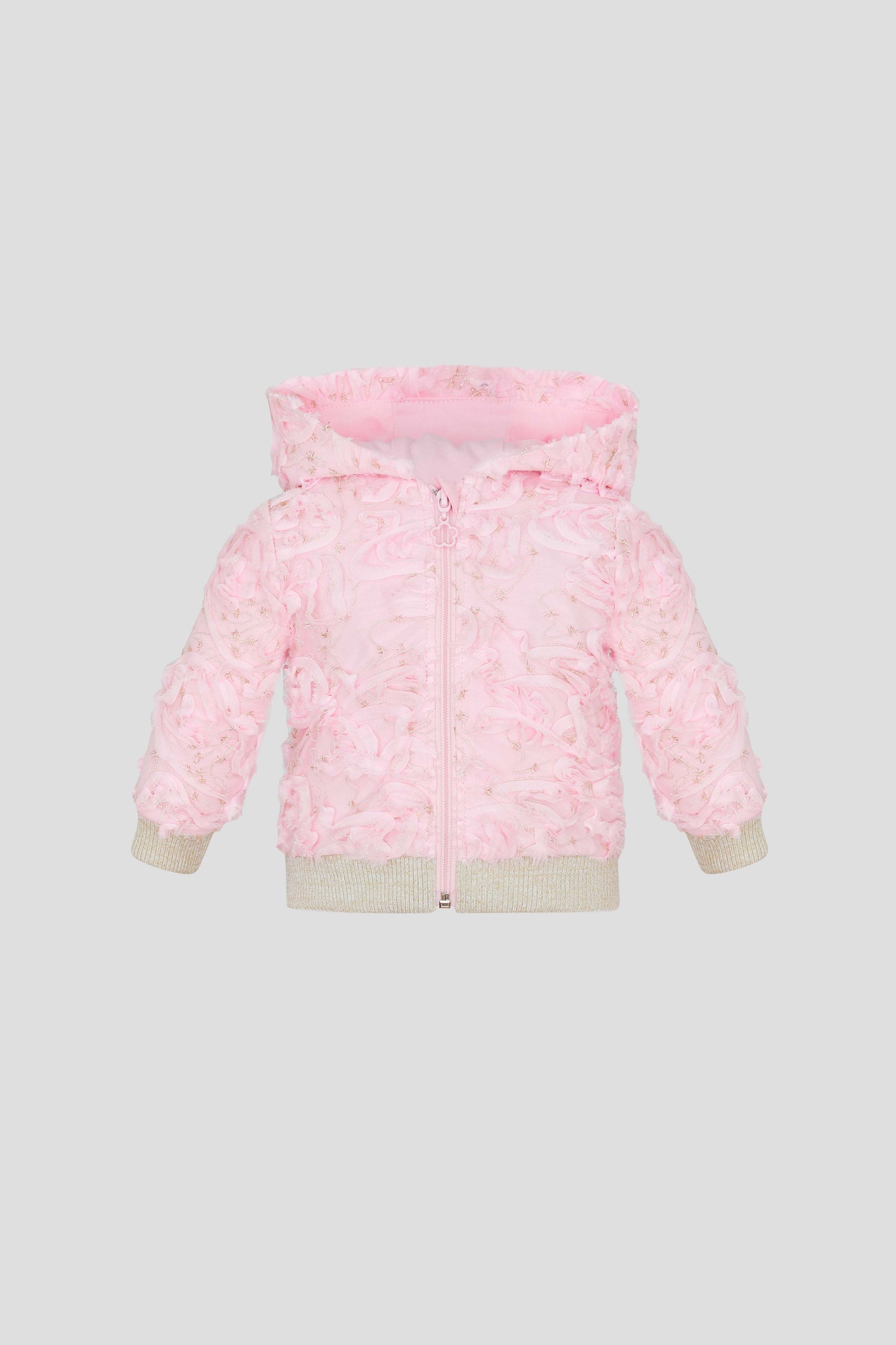 Lace Bomber Jacket, pink