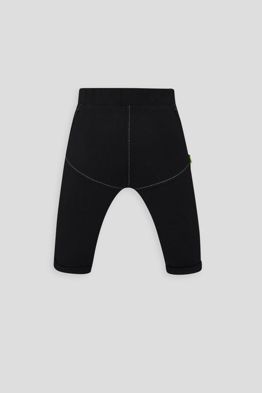 Black knitted trousers