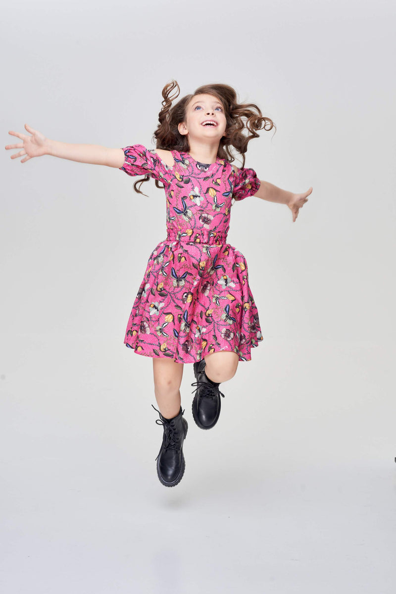 Sun Skirt Dress, Branded Print
