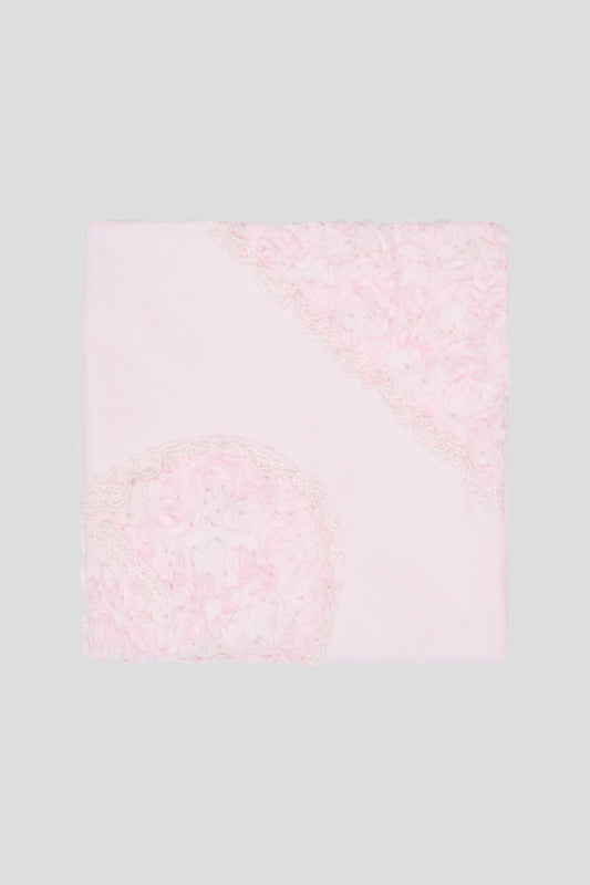 Lace Decorated Smart Plaid, pink