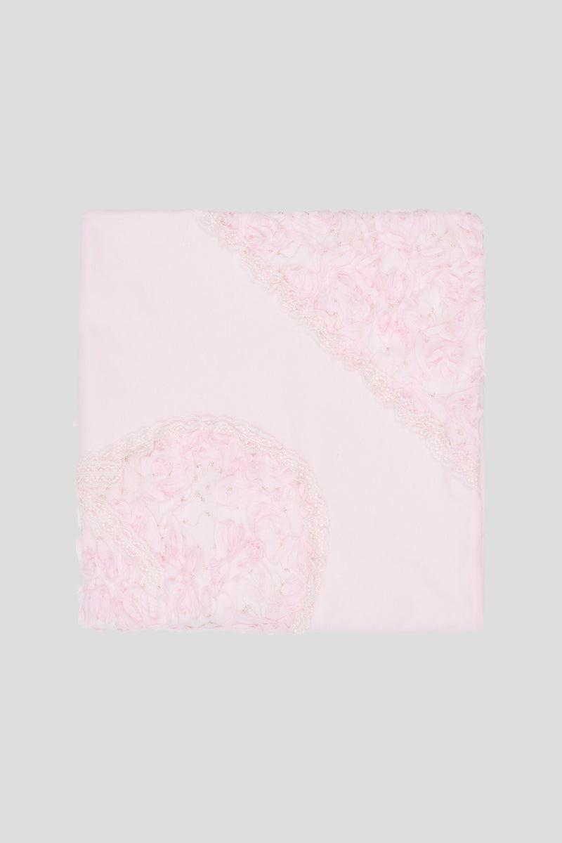 Lace Decorated Smart Plaid, pink