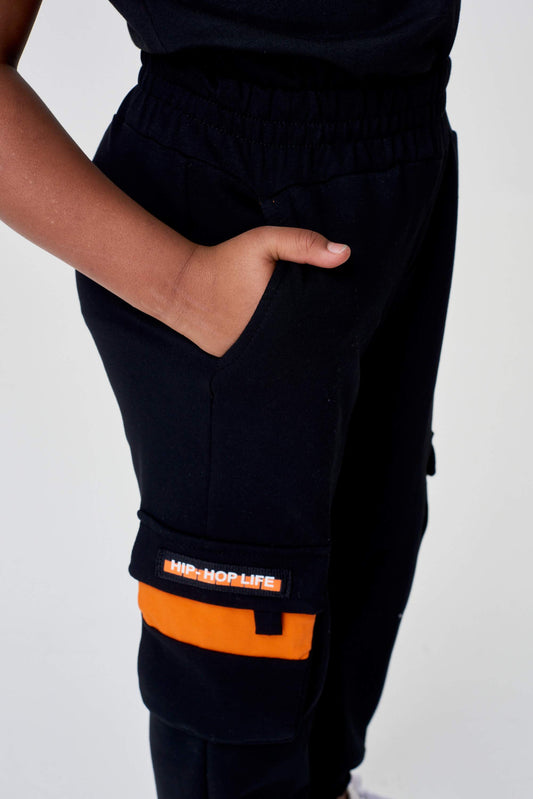 Decorated Sweatpants, black