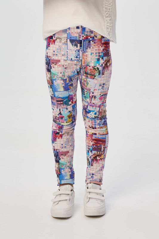 Branded print leggins