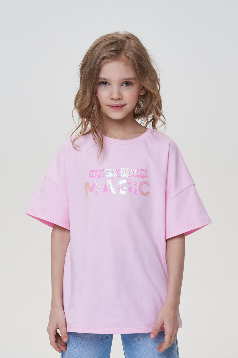 Magnificent printed T-Shirt, pink