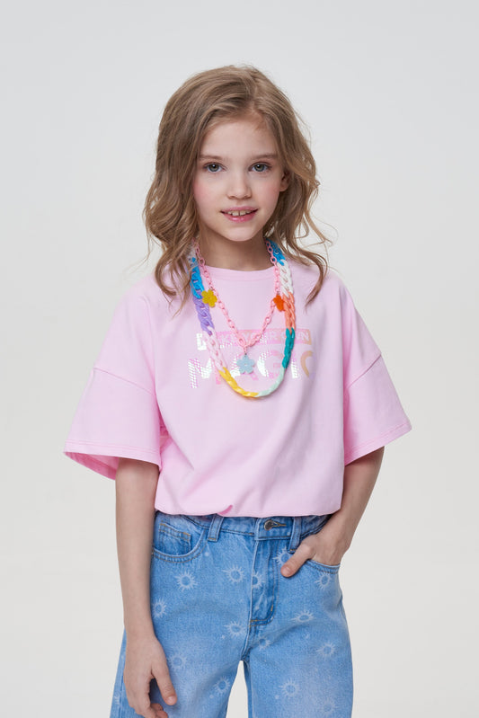 Magnificent printed T-Shirt, pink