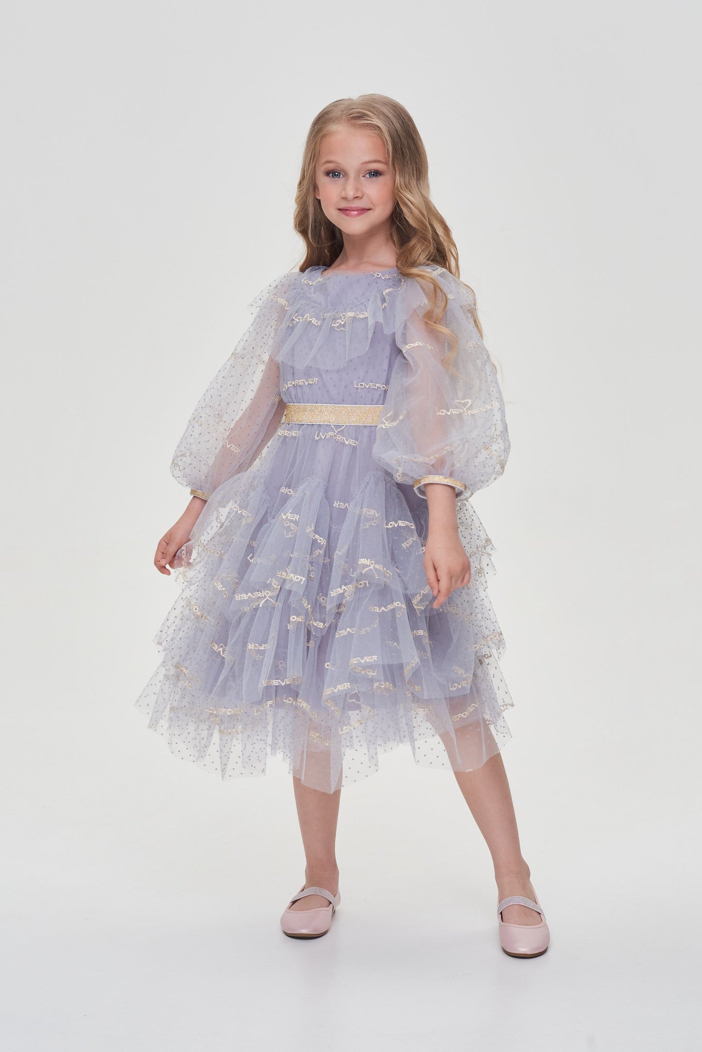 Blue lace smart dress