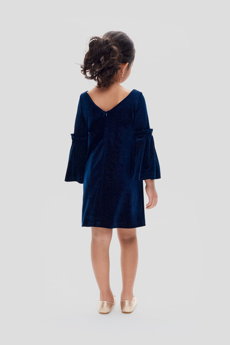 Decorated Velvet Coctail Dress
