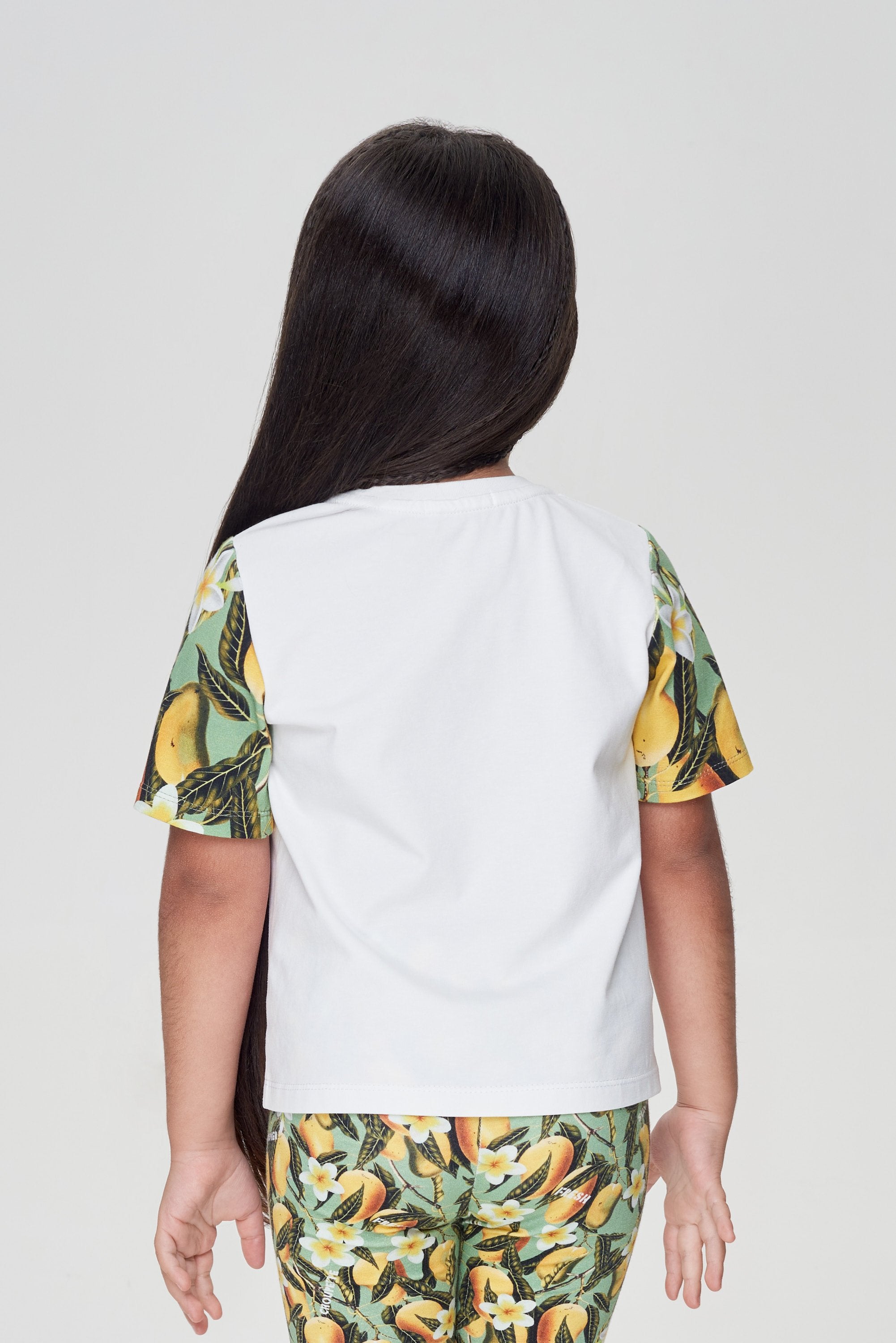 Combined Printed T-Shirt, ecru