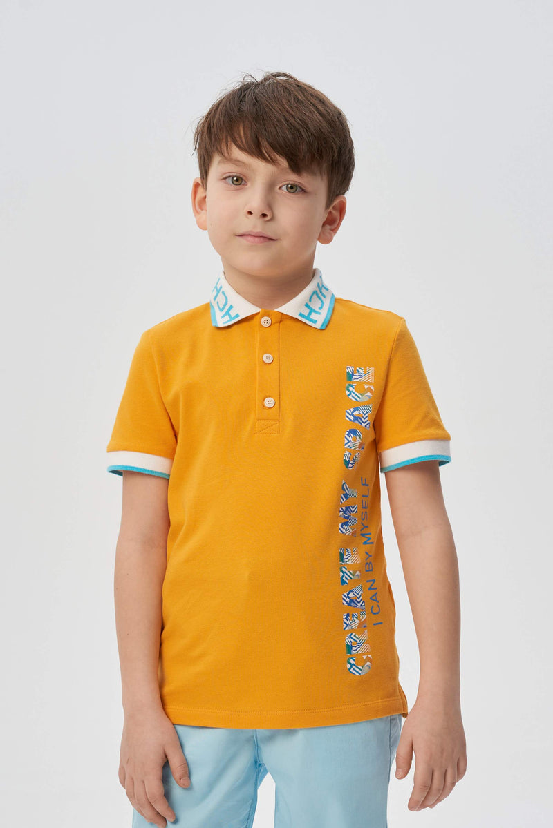 Printed Polo T-Shirt