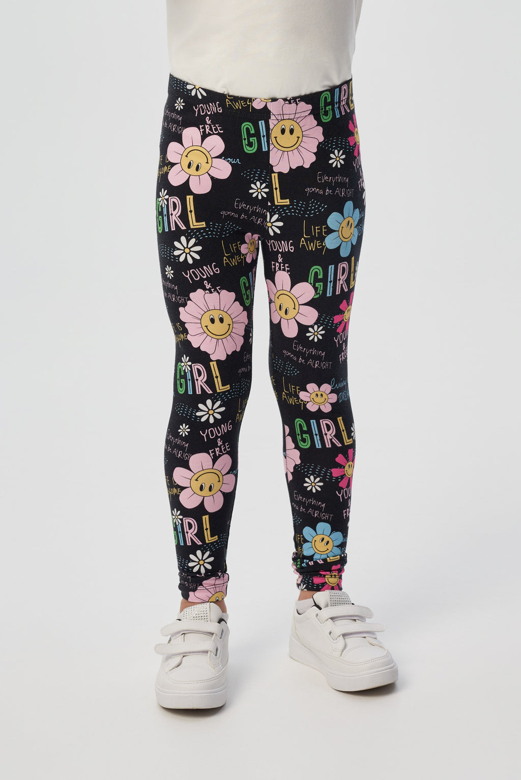 Branded print leggins pants
