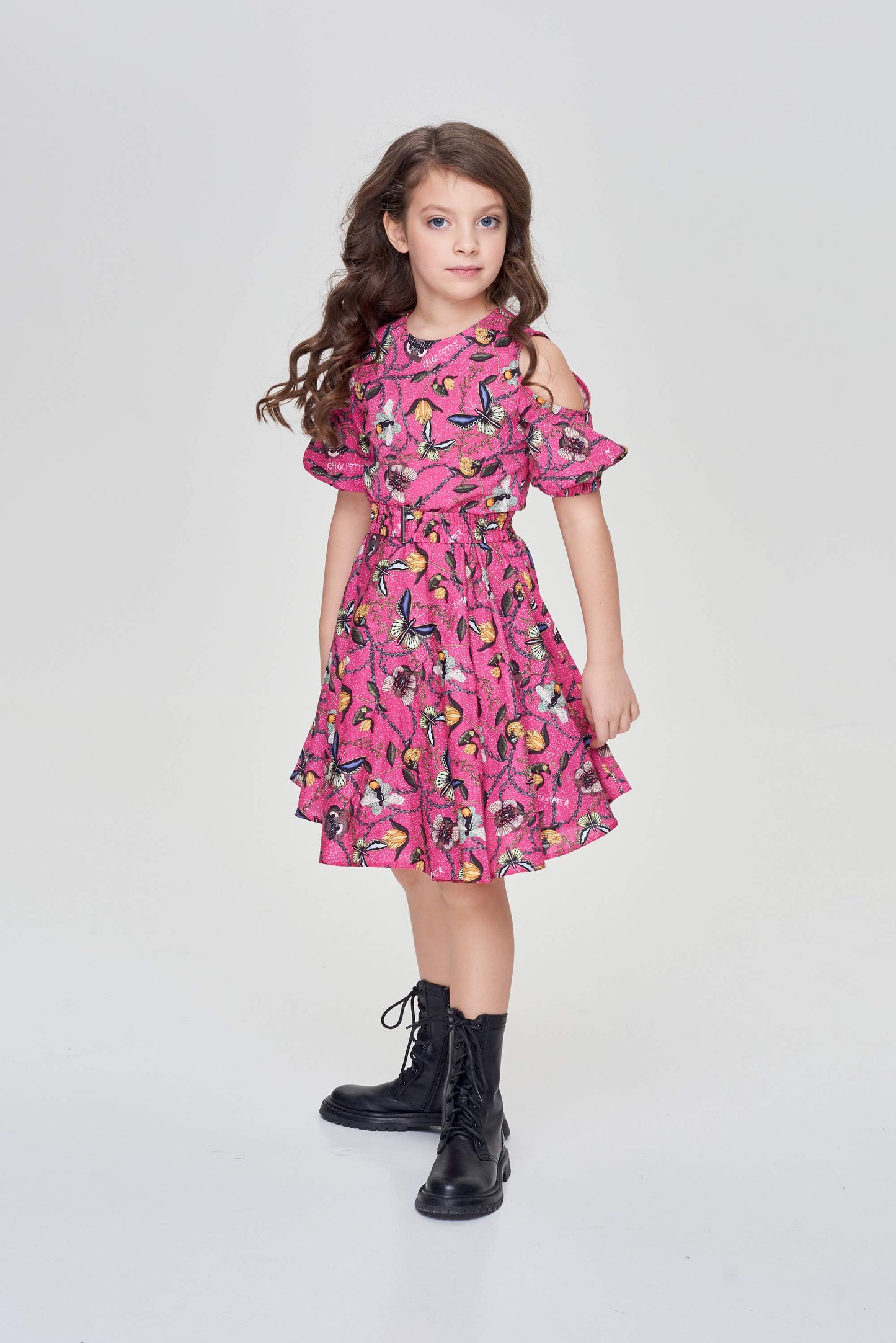 Sun Skirt Dress, Branded Print