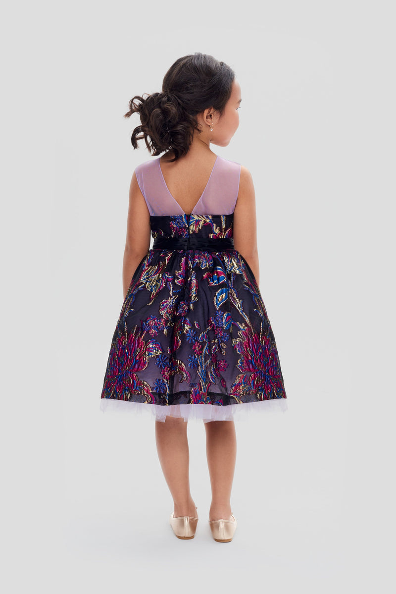 Brocade Smart Dress, Multicolor