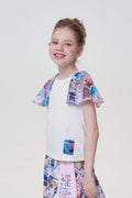 Kashkorse Blouse with cap sleeves