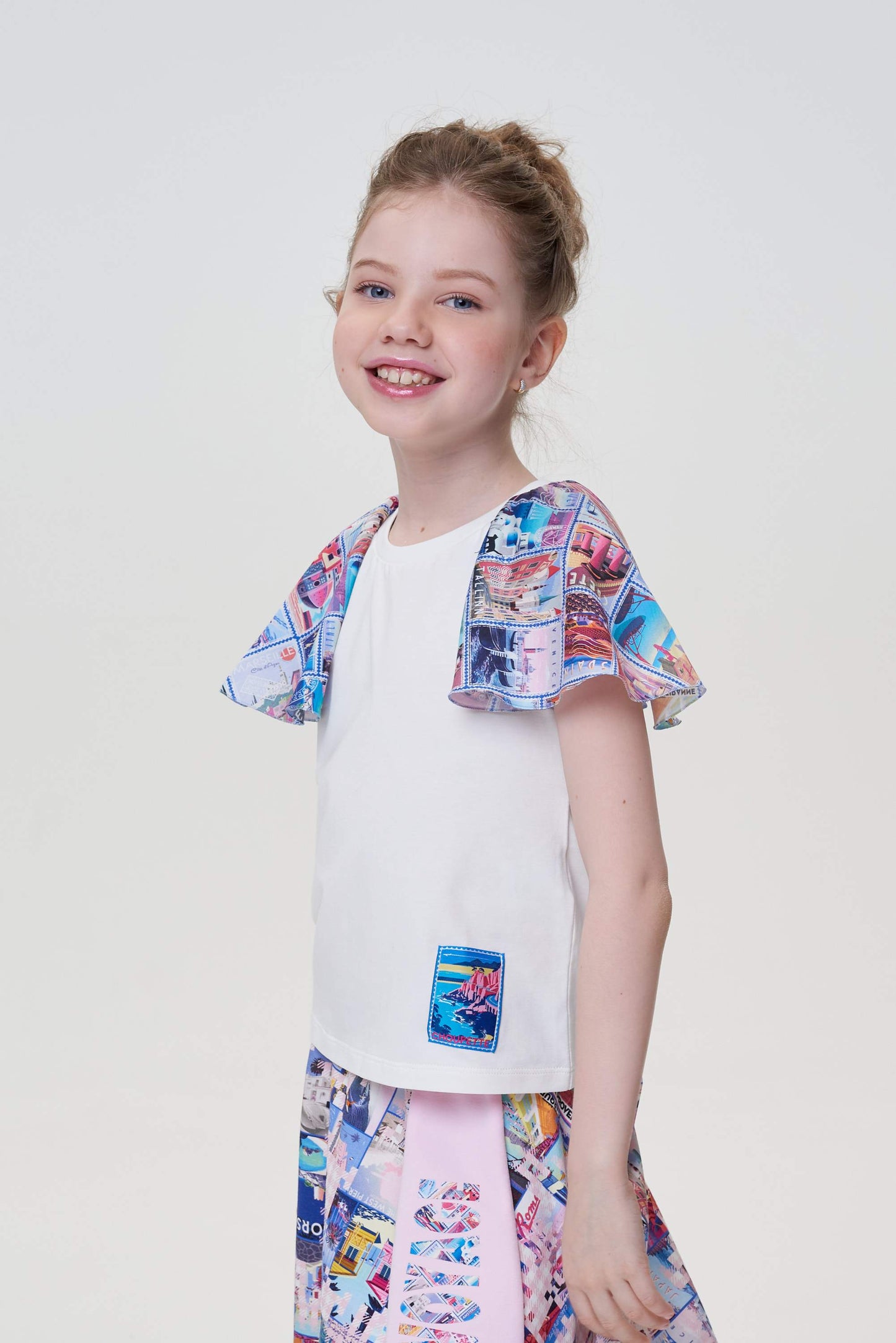 Kashkorse Blouse with cap sleeves