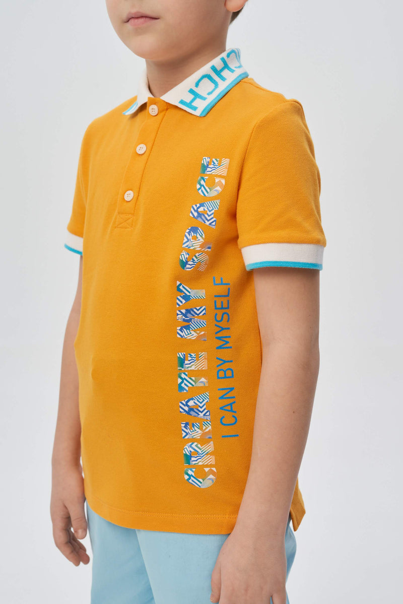 Printed Polo T-Shirt