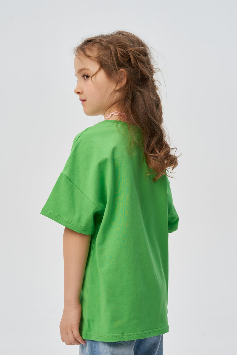 Chain Decorated Printed T-Shirt