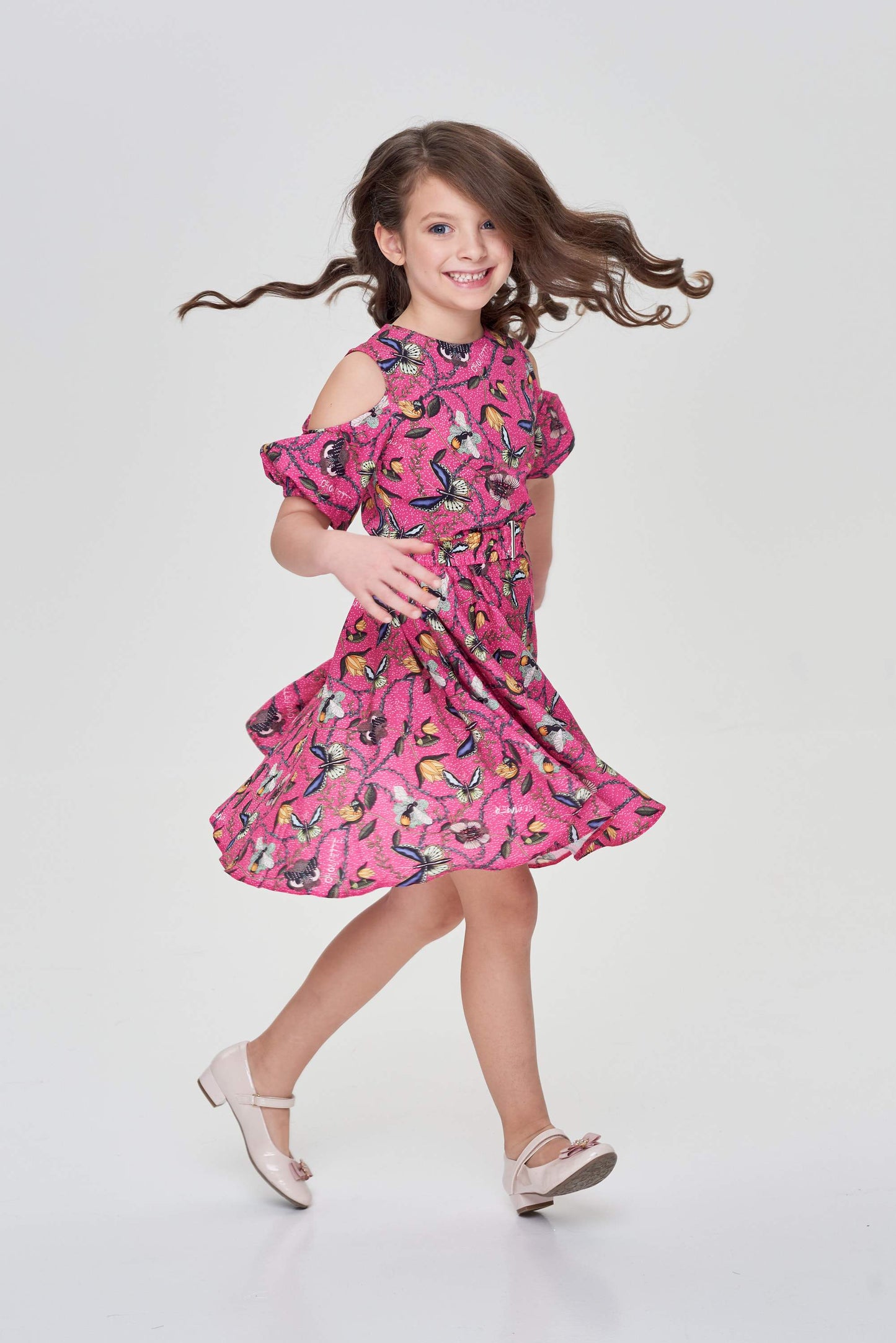 Sun Skirt Dress, Branded Print