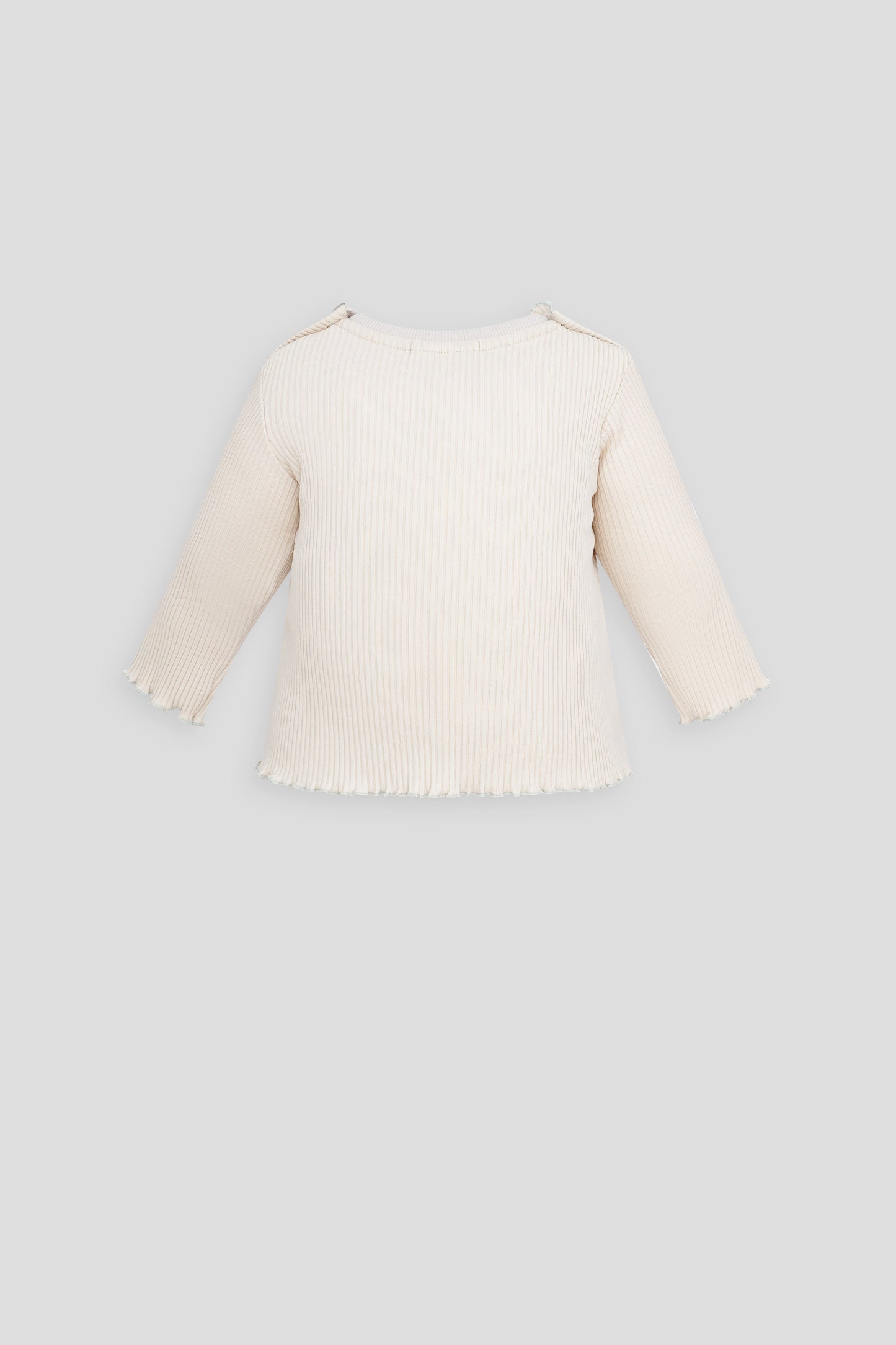 Creamy decorated ls tee