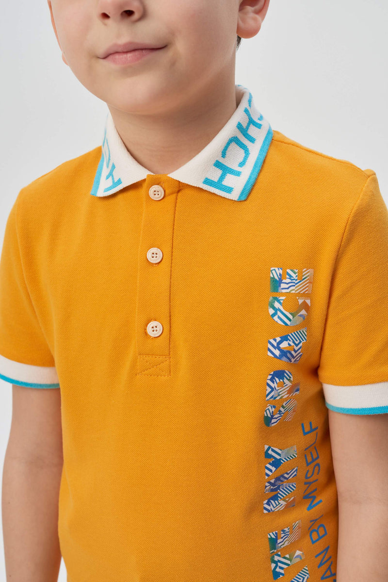 Printed Polo T-Shirt