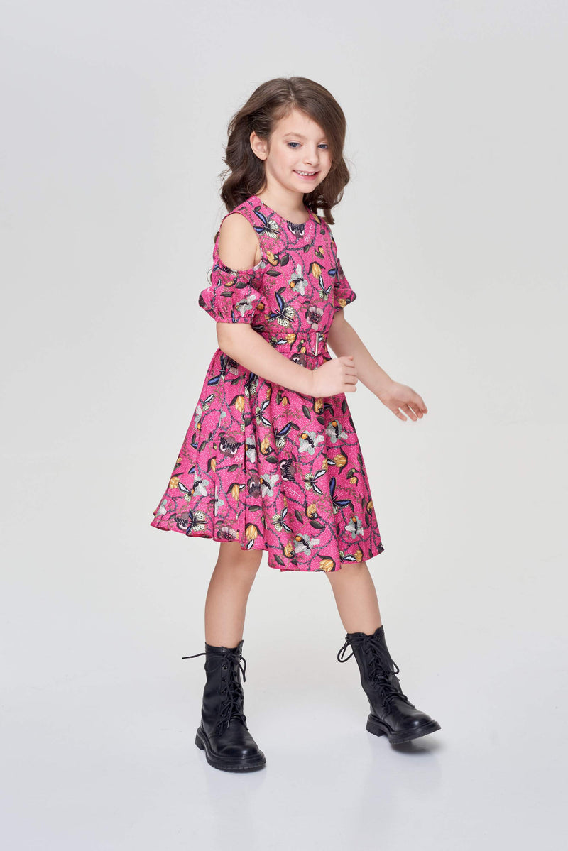 Sun Skirt Dress, Branded Print