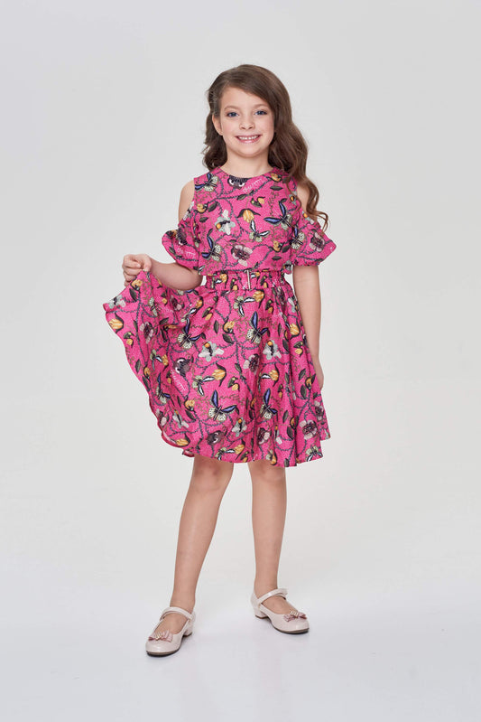 Sun Skirt Dress, Branded Print