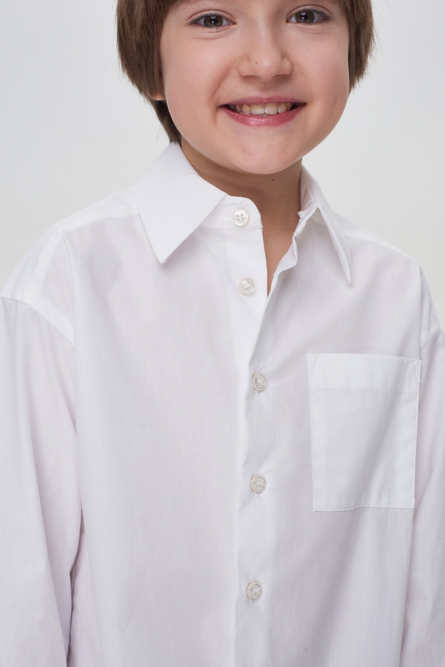 Long Sleeve Oversize Shirt, White