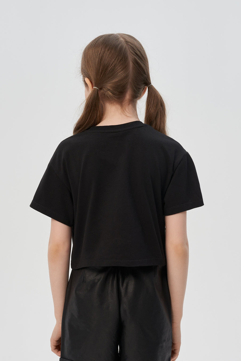 Decorated Printed Crop-Top